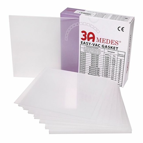 Пластины EV Gasket Splint   для капп квадратные, ортодонт шины, 127*127, 25шт, ЖЁСТКИЕ, 3А Медес